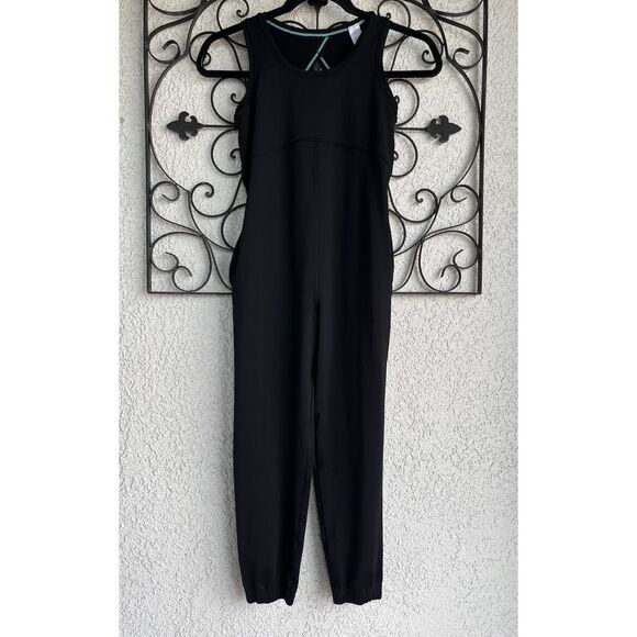 Ivivva By Lululemon Jump Into It Jumpsuit- Girls Size 6-black - Picture 1 of 7